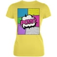 thumbnail image 1 of Halloween Pop Art Costume Juniors Soft T Shirt Yellow SM, 1 of 1