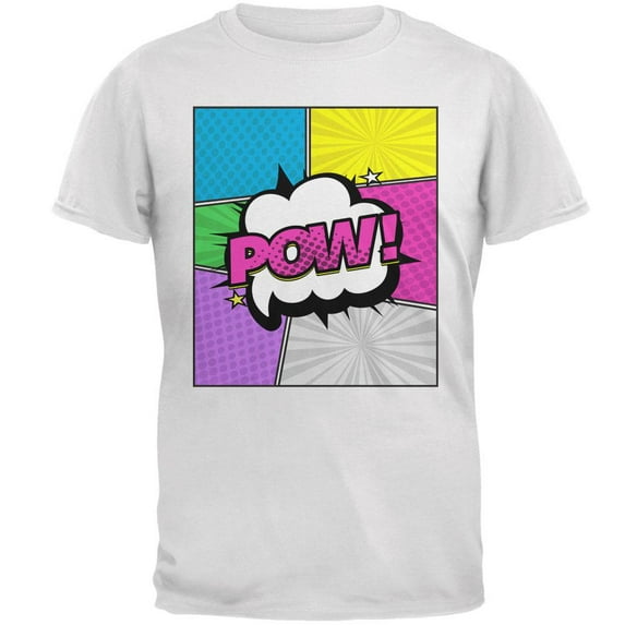 Halloween Pop Art Costume Mens T Shirt White 4X-LG