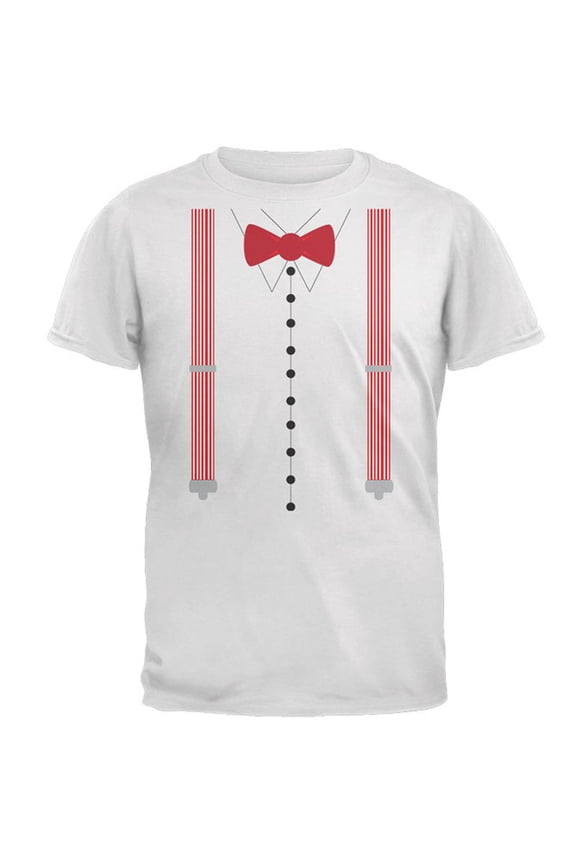 Halloween Popcorn Usher Costume Mens T Shirt White LG