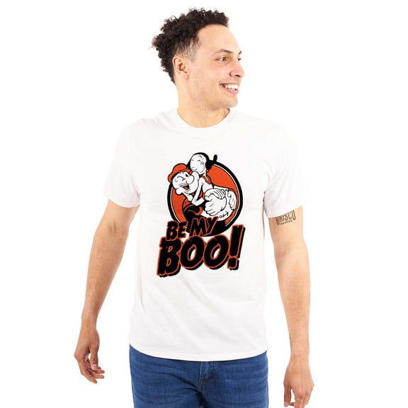 Halloween Popeye Olive Oyl Be My Boo Unisex Plus Size Graphic Tee Brisco Brands 2X