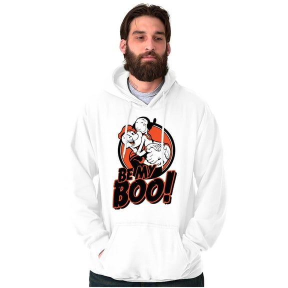 Halloween Popeye Olive Oyl Be My Boo Unisex Plus Size Hoodie Brisco Brands 3X