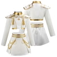 thumbnail image 1 of Halloween Popular Singers Idol Cosplay Costume, Popular Star Idol Dance Performance Costume, Includes Top and Mini Skirt with Accessories, Birthday Party Cosplay Dress Up , 140(9-10 Years), 1 of 7