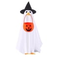 thumbnail image 1 of Halloween Porch Decor, Halloween Porch Goose Outfit, Porch Goose Ghost, 23 Inch Porch Goose Outfits, Comes with Witch Hat and Jack-O'-Lantern Trick Or Treat Basket to Fit Standard, 1 of 5