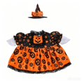 thumbnail image 1 of Halloween Porch Goose Outfit Pumpkin Dress with Witch Hat, Goose Costume for 17 Inch Statue, Outdoor Lawn Decor Yard Garden Display, 1 of 7
