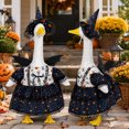 thumbnail image 1 of Halloween Porch Goose Outfit, Witch Costume Kit, Spooky Seasonal Outfit Accessories Suitable for 23 Inch Large Porch Goose Statue, 1 of 6