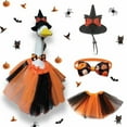thumbnail image 1 of Halloween Porch Goose Outfits – 3Pcs Women’s Color Tulle Skirt with Hat for 23" Goose Statue, Decorative Goose Clothing for Garden, Lawn, Porch, Outdoor Halloween Party Décor, 1 of 4