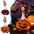 thumbnail image 1 of Halloween Porch Goose Outfits 7 Inch Non-Woven Pumpkin Dress Hat Set for Desktop Tabletop Decor Cute Goose Ornament for Home Display Orange Black by MPOISVA, 1 of 7