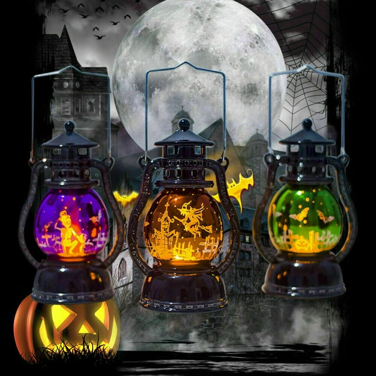 Basstop Flame Lamp Halloween Hanging Light Decor Lantern Castle Party(Witch) Basstop Flame Lamp Halloween Hanging Light Decor Lantern Castle Party(Witch)