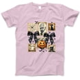 thumbnail image 1 of Halloween Postage Stamp T-Shirt, Vintage Spooky Collage Tee with Pumpkin Ghost Cat Skeleton, Gothic Aesthetic Shirt, Fall Festival Gift, 1 of 7