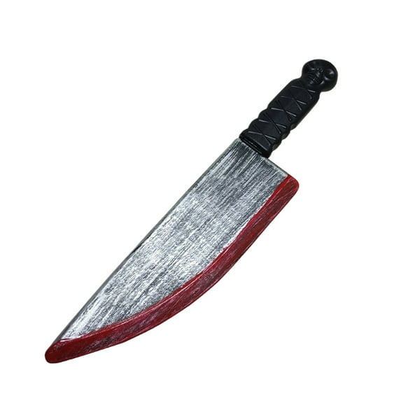 Halloween Prank Plastic Prop Knife Horror Movie Fake Butcher Knife Safe Toy Costume Accessory Party Decoration Trick Accessory