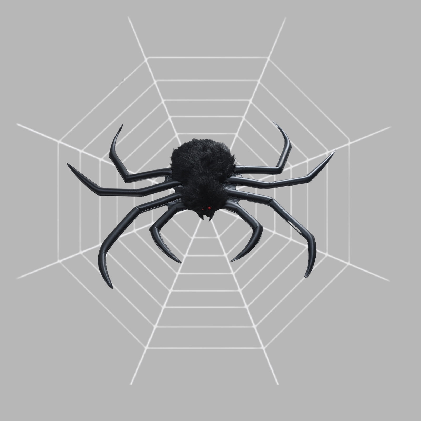 Halloween Prank Realistic Inflatable Black Spider Insect Props - Creepy ...