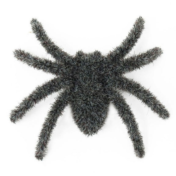 Halloween Prank Spiders 10PCS - Realistic Fuzzy Grey Spiders for Scary Decor, Funny Joke Toys & Party Supplies - Small Hairy Spiders