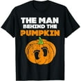 thumbnail image 1 of Halloween Pregnancy Costume For Men Expecting Pumpkin T-ShirtMen's and women's short-sleeved pure cotton shirts, 1 of 6