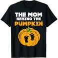 thumbnail image 1 of Halloween Pregnancy Costume For Mom Expecting Pumpkin T-Shirt, 1 of 4