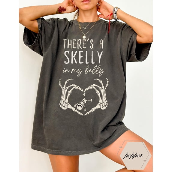 Halloween Pregnancy T-Shirt, Spooky Mama Graphic, October Pregnancy Announcement Shirt, Funny Maternity Soft Cotton Short Sleeve Shirt