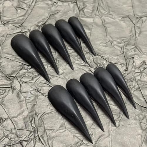 Halloween Press Claw on Nails  Long Short Medium Curved Stiletto Handmade Gothic Design Horror Vampire False Nails Dragon Cat Claw Press on Nails Glossy Glue on Nail Thick Acrylic False Nails