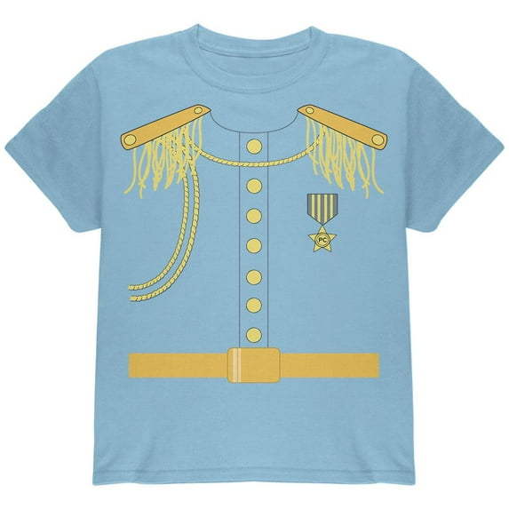 Halloween Prince Charming Costume Light Blue Youth T-Shirt - Youth Small