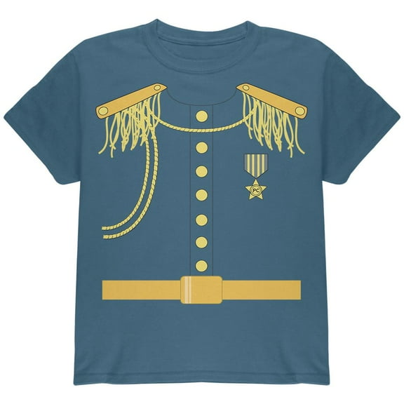 Halloween Prince Charming Costume Youth T Shirt Indigo Blue YMD