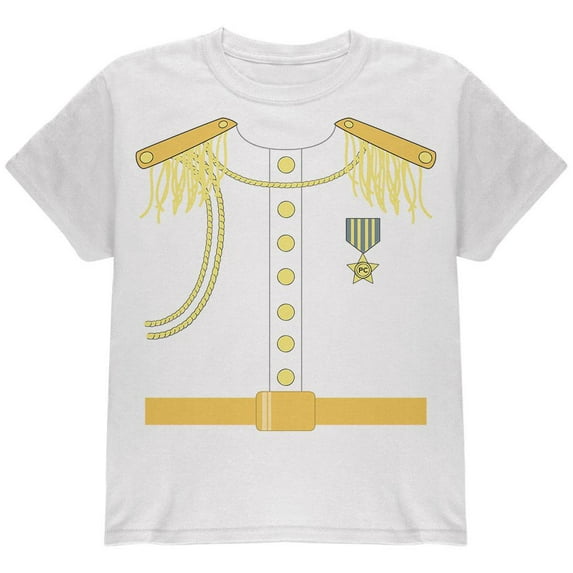 Halloween Prince Charming Costume Youth T Shirt White YLG