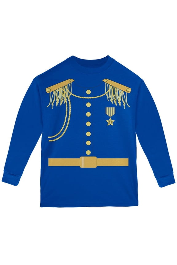 Halloween Prince Charming Youth Long Sleeve T Shirt Royal YXL