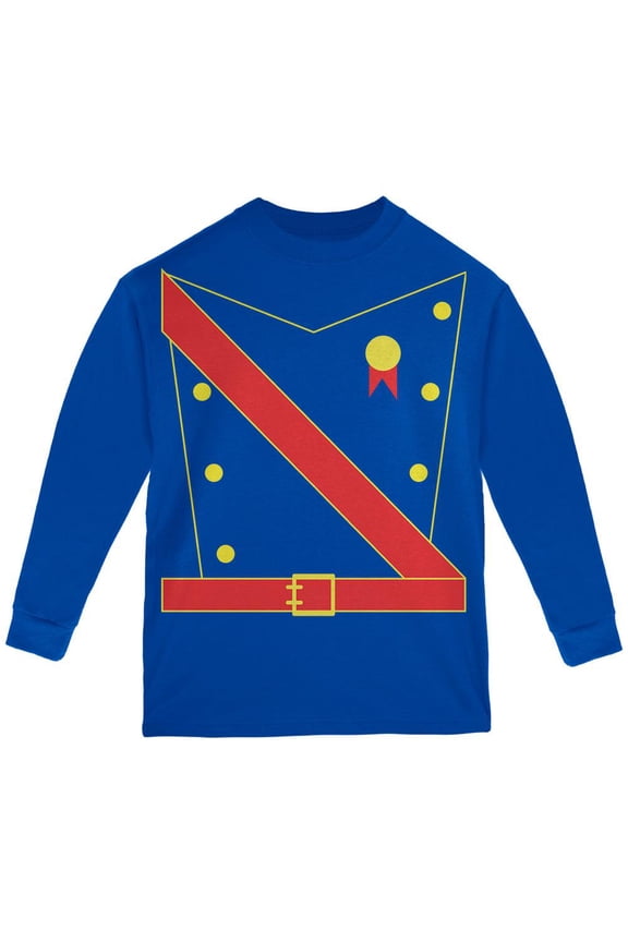 Halloween Prince King Royal Guard Costume Youth Long Sleeve T Shirt Royal YMD