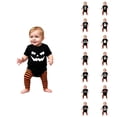thumbnail image 1 of Halloween Print Bodysuit For Baby Boys With Cute Design – Snaps Knit Romper For Everyday Comfort And Easy Changes, 1 of 5