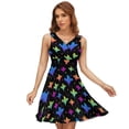 thumbnail image 1 of Halloween Print Dress Summer Street Style Dresses Female Sleeveless Printed Sundress, 1 of 7