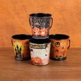 thumbnail image 1 of Halloween Print Metal Bucket with Handle, Decorative Snack and Candy Holder for Party Table, Holiday Home Decor Storage Container, 1 of 3