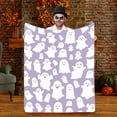 thumbnail image 1 of Halloween Printed Fleece Blanket - Soft Throw Blanket for Sofa Office Nap Warm Plush Lightweight Blanket Desk Companion(D-29.5× 39.4inch), 1 of 4