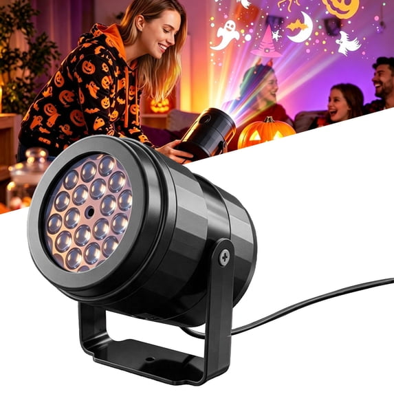 Halloween Projector LED Light Waterproof Pumpkin Ghost Adjustable Angle, Indoor Holiday Party Decor Plug-in Holiday Decorative Light