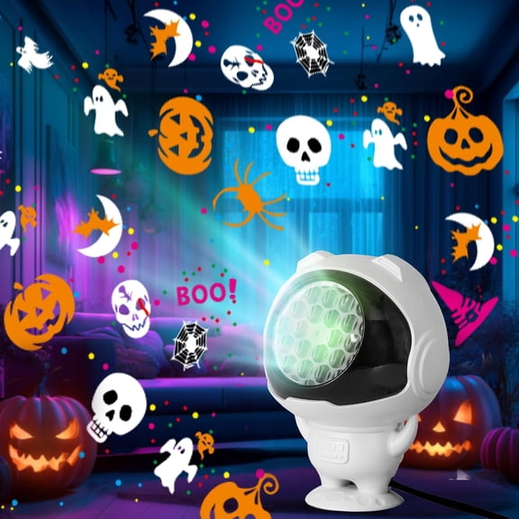 Halloween Projector Lights Outdoor/Indoor, Led Lights Projector for Halloween Decorations, Holiday Projector for Halloween Party,2025 Upgrade Halloween Indoor for HomeHalloween Gift