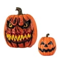 thumbnail image 1 of Halloween Prop Scary Jack O Lantern 2 Piece Set Spooky Pumpkins for Indoor Outdoor Halloween Party and Yard Decor, 1 of 8