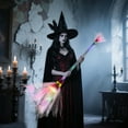 thumbnail image 1 of Halloween Props for Kids - 2025 Witch Broomstick with LED Lighting for and Decoration, 1 of 3