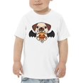 thumbnail image 1 of Halloween Pug And Pumpkin T-Shirt Toddler -Image by Shutterstock,  2 Toddler, 1 of 4