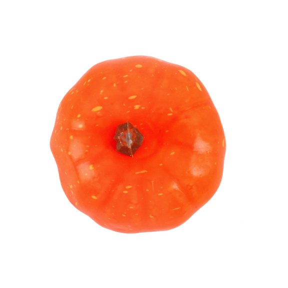 Halloween Pumpkin 2.5 Inch Small Pumpkin Decor Fall Pumpkin Decor for Home Kitchen Office Window Thanksgiving Decorations Autumn Orange Fall Halloween Decor Single Piece