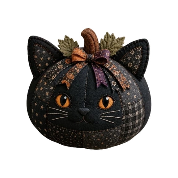 Halloween Pumpkin Animal DIY Knitting Sewing Craft Kit Complete Supplies With Tutorial For Beginner Adults