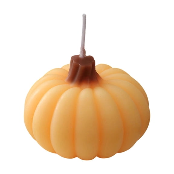 Halloween Pumpkin Aromatherapy Candle Lifelike Pumpkin Shaped Paraffin Wax Candle Spooky Halloween Decorations Fall Decorations for Home Holiday Gift