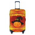 thumbnail image 1 of Halloween Pumpkin Autumn Hat Luggage Cover Anti Scratch, Elastic Suitcase Protector Suitcase Covers for Luggage Fits 18-32 Inch Luggage, 1 of 5