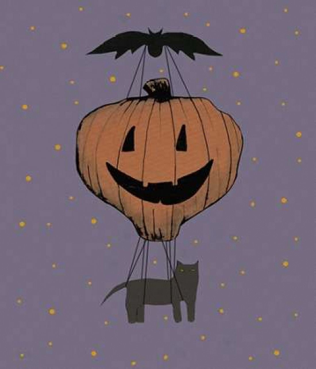 Halloween Pumpkin Balloon Canvas Art - Sarah Ogren (24 x 24)