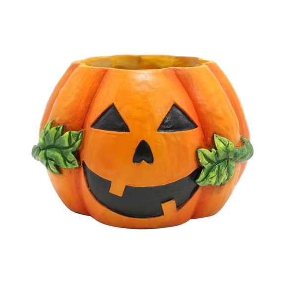 Halloween Pumpkin Basket, Portable Candy Box, Trick-or-Treat Container, Multifunctional Storage Planter Fun Indoor, Outdoor Halloween Props and Gifts