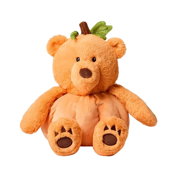 Halloween Pumpkin Bear Plush Toy 12.99" Holiday Spooky Stuffed Animal Doll for Kids and Adults, Perfect for Halloween Decorations and Gifts