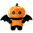 thumbnail image 1 of Halloween Pumpkin Black Bat Stuffed Animal Plush Toys,Soft Toy Gifts for Kids 9 Inch, 1 of 5