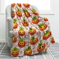 thumbnail image 1 of Halloween Pumpkin Blanket Gifts for Women Kids Girls Men Home Bedroom Living Room Decor Soft Cozy Lightweight Fall Harvest Thanksgiving Throw Blanket Orange 50"x60", 1 of 6