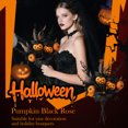 thumbnail image 1 of Halloween Pumpkin Bouquet with Spooky Accents, Artificial Floral Arrangement for Fall Home Decor, Rustic Autumn Table Centerpiece, Seasonal Decorations, 1 of 7