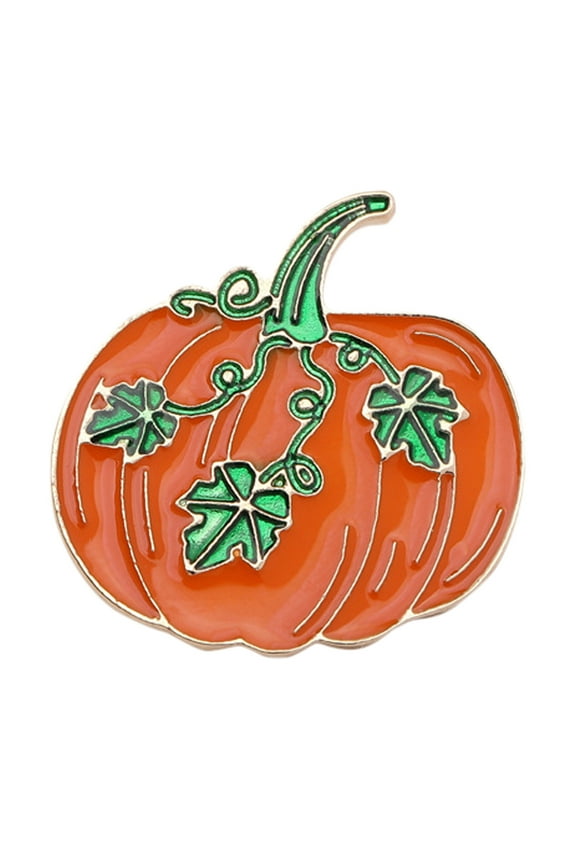 Halloween Pumpkin Brooches Metal Lapel Pins Unique Badges for Both Men and Women for Holidays