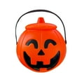 thumbnail image 1 of Halloween Pumpkin Bucket 1 Piece Large Plastic Pumpkin Bucket with Lid Halloween Candy Bucket, 1 of 4