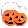 thumbnail image 1 of Halloween Pumpkin Bucket, Halloween Decoration, Small Plastic Portable Multi-purposed Halloween Candy Bowl, Mini Boo Bucket, Pumpkin Pot Ghost Bucket Party Favors Home Decoration Supplies, 1 of 7