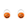 thumbnail image 1 of Halloween Pumpkin Bucket Trick or Treat Candy Holder Portable Pail with Sturdy Handle, Festive Decorative Basket for Party Supplies, Home Tabletop Display Holiday Storage Container 2PC, 1 of 7