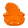 thumbnail image 1 of Halloween Pumpkin Cake Pan: Silicone Halloween Cake Mold Features Fun 3D Jack-O-Lantern with Witch Hat: Perfect for Halloween Party, Trick or Treat or School Parties (Colors Vary), 1 of 2