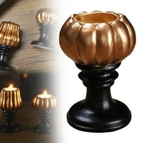 Halloween Pumpkin Candle Holder Decorative Tea Light Holder for Festive Table Centerpiece Cozy Autumn Decor Votive Candle Stand for Home Hotel & Restaurant Decor Use